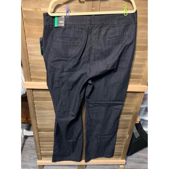 NWT Style & Co Business Casual Trouser Pants Mid Rise Tummy Control Sz 18W Gray - Picture 5 of 5